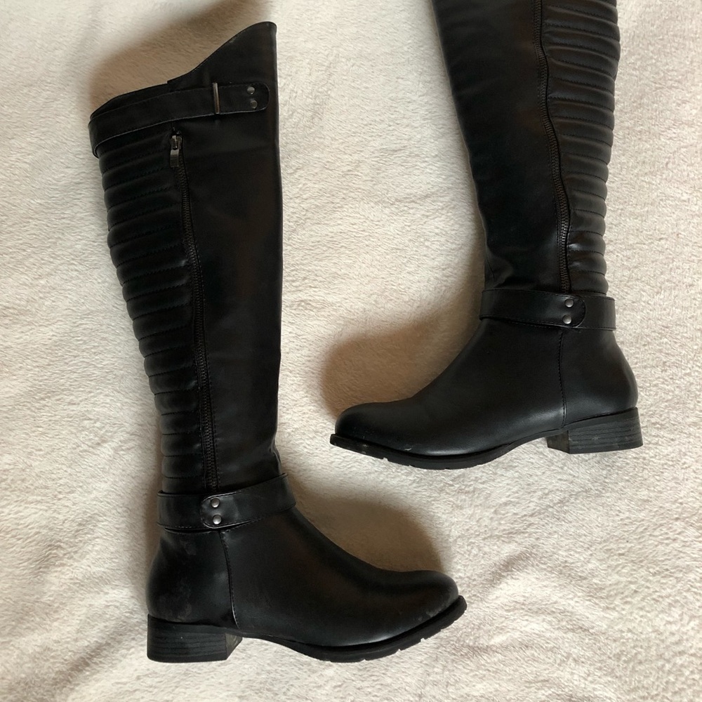Luxe by JustFab over the knee Moto Boots